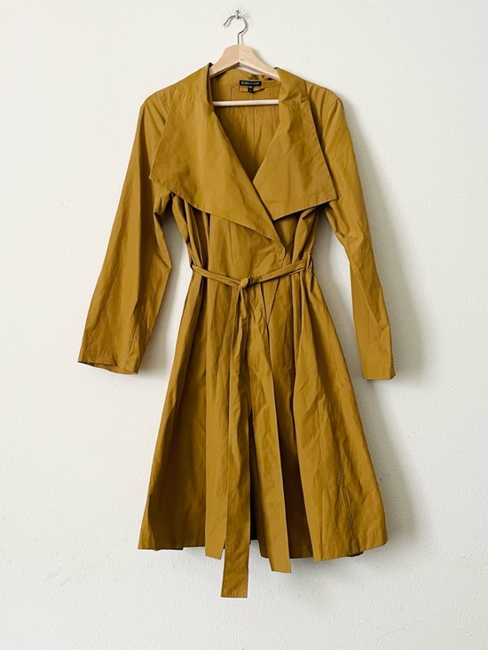 Eileen Fisher Jackets & Blazers - Eileen Fisher Mustard Trench Coat